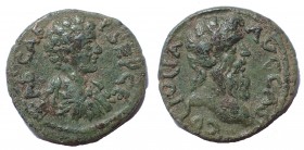 Macedon. Cassandraea. Geta (Caesar, 198-217). Ae 18. Rare.