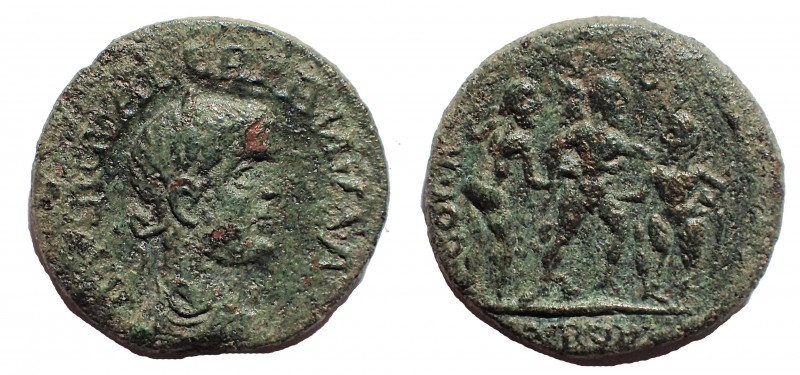 Troas. Alexandria. Valerian I (AD 253-260). Ae As.22 mm. 6.0 gm. Obv: IMP LIC VA...