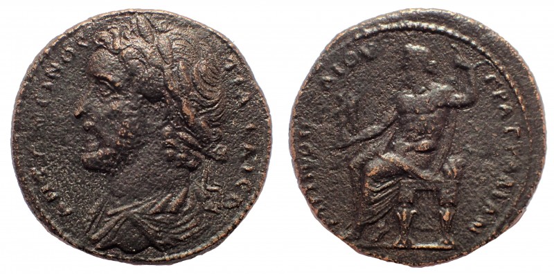 Lydia, Tralles. Antoninus Pius. AD 138-161. Æ 35 mm, 26.7 gm. Poplios, grammateu...