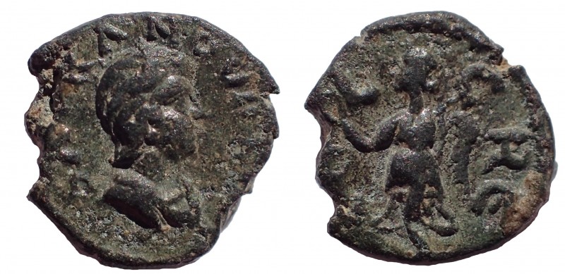 Pisidia, Cremna. Tranquillina. AD 238-244, Ae 11. 1.5 gm. Obv: SAB TRANQVIL, bus...