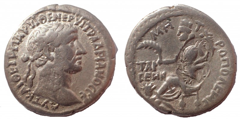 Hadrian, 117-138 Ar Didrachm Tarsos (Cilicia) circa AD 117-138, 25 mm. 9.2 gm. O...