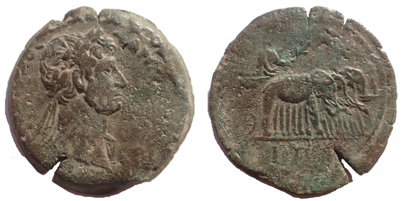 Egypt, Alexandria. Hadrian. AD 117-138. Æ Drachm 34mm. 21.0 gm. Dated RY 3 (118/...