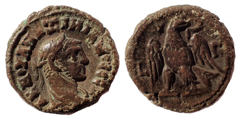 Egypt, Alexandria. Maximianus (286-305). BI Tetradrachm 20 mm. 8.1 gm. year 3 (2...