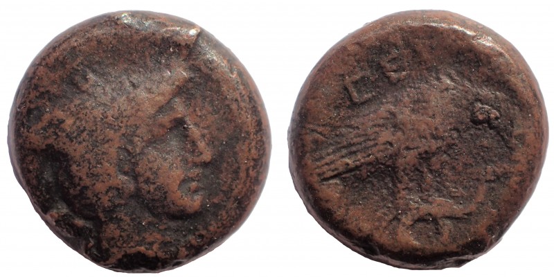 Electrotype. Bruttium, Hipponium. Circa 380-350 BC. Æ 21 mm. 14.4 gm. Obv: Head ...