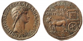Agrippina Senior. Died AD 33. Paduan “Sestertius”