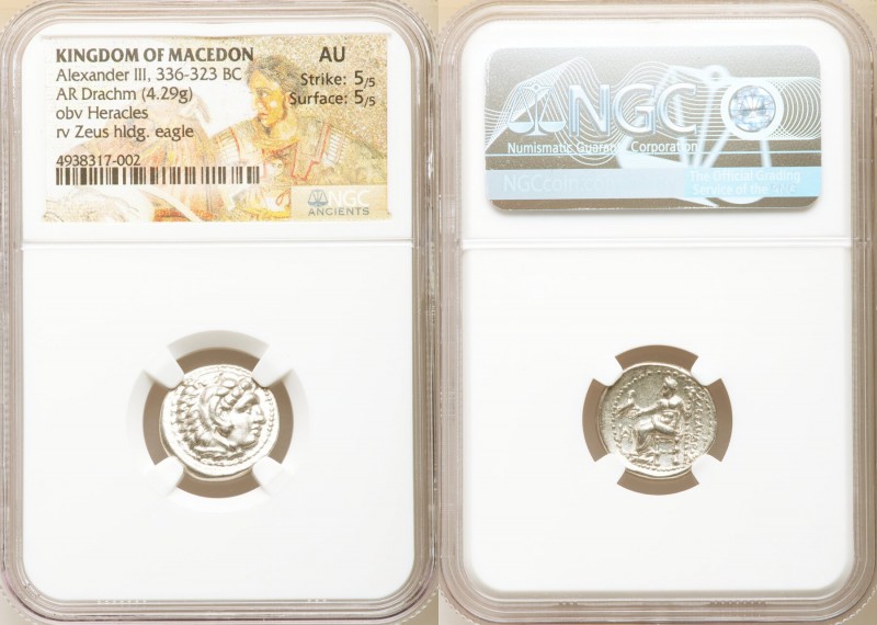 MACEDONIAN KINGDOM. Alexander III the Great (336-323 BC). AR drachm (16mm, 4.29 ...