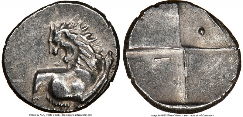 THRACE. Chersonesus. 4th century BC. AR hemidrachm (15mm). NGC Choice XF. Ca. 40...