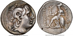 THRACIAN KINGDOM. Lysimachus (305-281 BC). AR tetradrachm (29mm, 16.73 gm, 1h). NGC VF 5/5 - 2/5, scratches, edge marks. Uncertain mint. Diademed head...