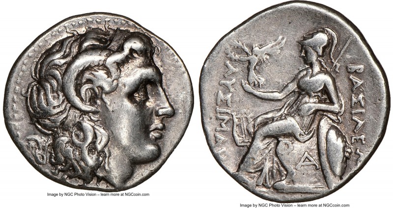THRACIAN KINGDOM. Lysimachus (305-281 BC). AR drachm (18mm, 9h). NGC Choice VF. ...