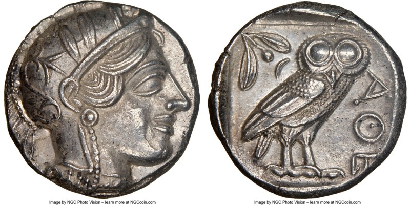 ATTICA. Athens. Ca. 440-404 BC. AR tetradrachm (24mm, 17.16 gm, 4h). NGC Choice ...