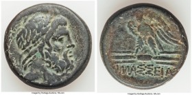 PONTUS. Amaseia. Mithradates VI Eupator (ca. 111-105 or 95-90 BC). AE (26mm, 18.53 gm, 11h). Fine. Head of Zeus right / ΑΜAΣΣEIAΣ, eagle standing left...