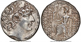 SELEUCID KINGDOM. Philip I Philadelphus (ca. 95/4-76/5 BC). AR tetradrachm (27mm, 1h). NGC Choice XF. Posthumous issue of Antioch on the Orontes under...