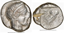 NEAR EAST or EGYPT. Ca. 5th-4th centuries BC. AR tetradrachm (26mm, 16.95 gm, 10h). NGC AU 4/5 - 2/5, test cut. Head of Athena right, wearing crested ...