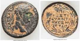 SYRIA. Antioch. Nero (AD 54-68). AE assarion (23mm, 9.48 gm, 1h). Fine. Dated Civic Year 114 (AD 65/6), C. Cestius Gallus, legate. IM NER CLAV-CAESAR,...