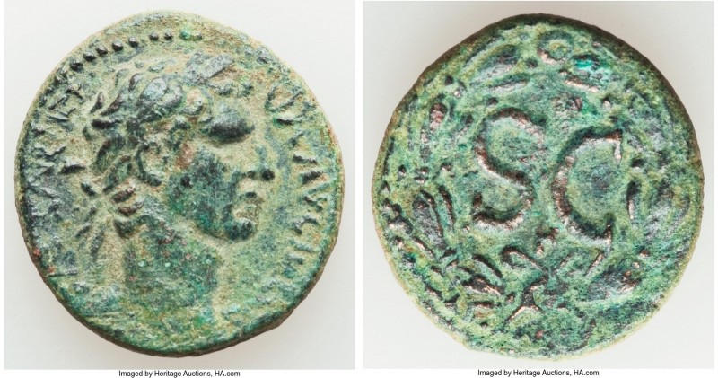 SYRIA. Antioch. Nerva (AD 96-98). AE semis (22mm, 6.36 gm, 12h). VF. AD 97. IMP ...