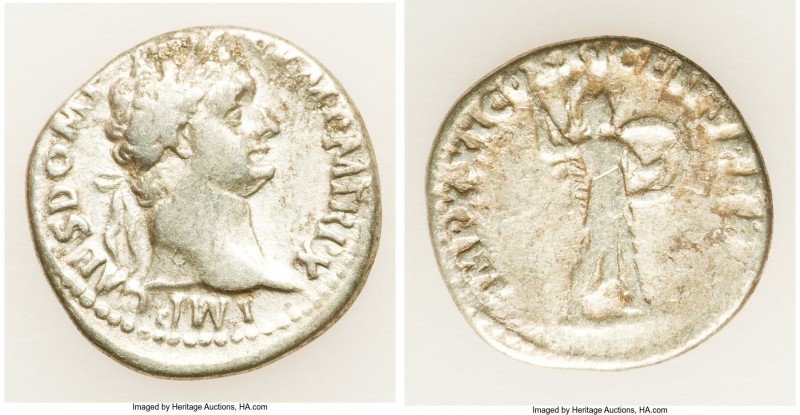 Domitian, as Augustus (AD 81-96). AR denarius (18mm, 3.21 gm, 7h). Fine. Rome, 1...