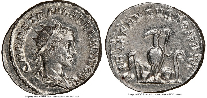 Herennius Etruscus (AD 250-251). AR antoninianus (22mm, 4.94 gm, 1h). NGC MS 5/5...