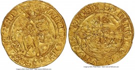 Henry VII (1485-1509) gold Angel ND (1505-1509) XF Details (Damaged) NGC, London mint, Pheon mm, S-2187, N-1698. 28mm. 5.01gm. A bright example despit...