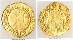 James I gold 1/2 Crown ND (1613) VF (Altered Surface), London mint, Trefoil mm, Second coinage, S-2630, N-2094. 18mm. 1.24gm.

HID09801242017

© 2...