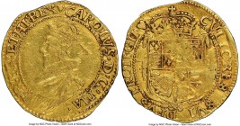 Charles I gold Double Crown ND (1629-1630) AU Details (Cleaned) NGC, Tower mint under Charles I, Heart mm, S-2700, N-2163. 26mm. 4.49gm. 

HID098012...