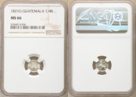 Ferdinand VII 1/4 Real 1821-G MS66 NGC, Nueva Guatemala mint, KM72. Boldly struck, mint bloom. 

HID09801242017

© 2020 Heritage Auctions | All Ri...