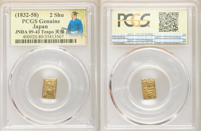 4-Piece Lot of Certified Assorted Issues Genuine PCGS, 1) Tempo gold 2 Shu ND (1...