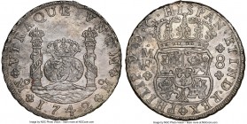 Philip V 8 Reales 1742 Mo-MF UNC Details (Mount Removed, Cleaned) NGC, Mexico City mint, KM103. This razor sharp 8 reales displays an attractive steel...
