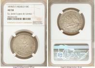 Republic 50 Centavos 1878 Zs-S AU58 NGC, Zacatecas mint, KM407.8. Even gunmetal surfaces subdue a slightly reflective reverse on this lightly worn off...