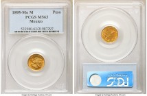 Republic gold Peso 1895 Mo-M MS63 PCGS, Mexico City mint, KM410.5. Allover brilliant luster.

HID09801242017

© 2020 Heritage Auctions | All Right...