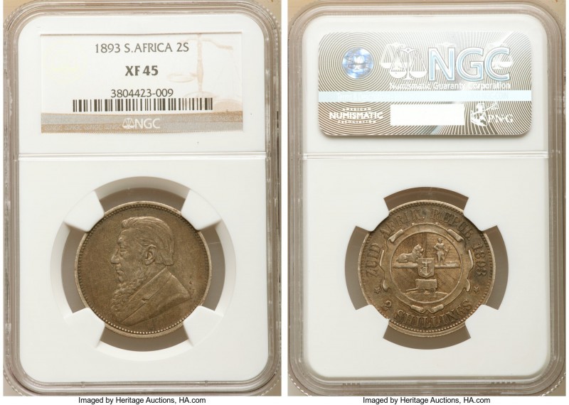 Republic 2 Shillings 1893 XF45 NGC, KM6. 

HID09801242017

© 2020 Heritage A...