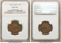George V 1/2 Penny 1925 MS63 Brown NGC, KM13.1. Deep blue-green peripheral toning. 

HID09801242017

© 2020 Heritage Auctions | All Rights Reserve...