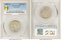 Republic Bolivar 1887-(c) G06 PCGS, Caracas mint, KM-Y22. A rare coin in all grades with pearl-gray surfaces. 

HID09801242017

© 2020 Heritage Au...