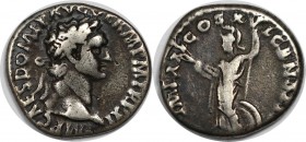 Römische Münzen, MÜNZEN DER RÖMISCHEN KAISERZEIT. Domitianus, 81-96 n. Chr. AR Denar (3,08 g). Vs.: Kopf mit Lorbeerkranz n. r. Rs.: Minerva n. l. ste...