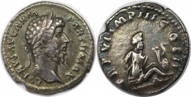 Römische Münzen, MÜNZEN DER RÖMISCHEN KAISERZEIT. Lucius Verus, 161-169 n. Chr. Denar 165 n. Chr., Mzst. Rom. (2,66 g) Vs.: L VERVS AVG ARM PARTH MAX,...