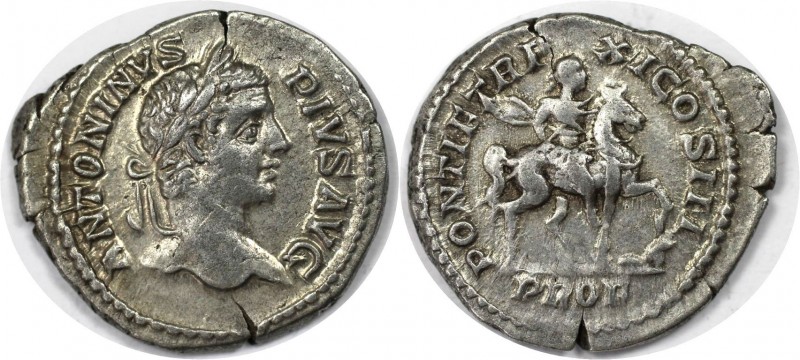 Römische Münzen, MÜNZEN DER RÖMISCHEN KAISERZEIT. Caracalla, 197-217 n. Chr. Den...