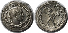 Römische Münzen, MÜNZEN DER RÖMISCHEN KAISERZEIT. Severus Alexander, 222 - 235 n. Chr. AR Denar (3,40 g. 20 mm) Stempelglanz