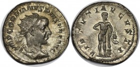 Römische Münzen, MÜNZEN DER RÖMISCHEN KAISERZEIT. Gordianus III., 238-244 n. Chr. AR Antoninianus (4,09 g). Sehr schön