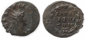 Römische Münzen, MÜNZEN DER RÖMISCHEN KAISERZEIT. Gallienus (253-268 n. Chr). Antoninianus. (2.30 g. 21.5 mm) Vs.: GALLIENVS (PF AVG), Büste mit Strkr...