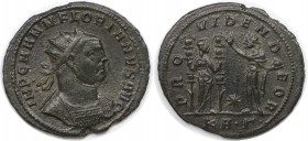 Römische Münzen, MÜNZEN DER RÖMISCHEN KAISERZEIT. Florianus. Antoninianus 276 n. Chr. (3.90 g. 24.5 mm) Vs.: IMP C M ANN FLORIANVS AVG, Büste mit Stra...