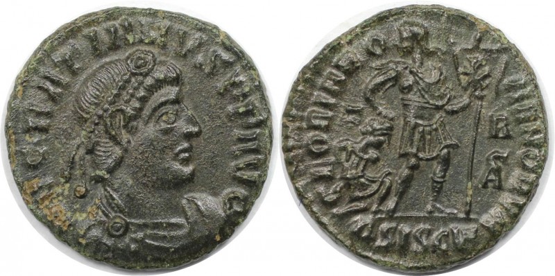 Römische Münzen, MÜNZEN DER RÖMISCHEN KAISERZEIT. Gratianus (367-383 n. Chr). AE...