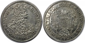 RDR – Habsburg – Österreich, RÖMISCH-DEUTSCHES REICH. Leopold I. (1657-1705). 1/2 Reichstaler 1701 KB, Kremnitz. Silber. 14,29 g. Herinek 851, Huszar ...