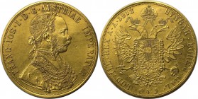 RDR – Habsburg – Österreich, KAISERREICH ÖSTERREICH. Franz Joseph I. (1848-1916). 4 Dukaten 1912, Wien. Gold. 13,90 g. Fruehwald 1161. Sehr schön+...