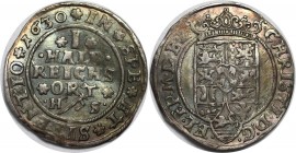 Altdeutsche Münzen und Medaillen, BRAUNSCHWEIG - LÜNEBURG - CELLE. 1/8 Taler (1/2 Reichsort) 1630 HS Clausthal, Silber. KM 88. Welter 947. Selten. Seh...