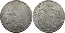 Altdeutsche Münzen und Medaillen, NÜRNBERG, STADT. Franz I. (1745-1765). Taler 1761, Sitzende Noris / Doppeladler. Silber. Schön 52. Sehr schön