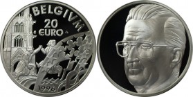 Europäische Münzen und Medaillen, Belgien / Belgium. Albert II - Bell Epoch. Medaille "20 Euro" 1996, Silber. Polierte Platte