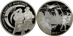 Europäische Münzen und Medaillen, Frankreich / France. Blake und Mortimer. 10 Euro 2010. 22,20 g. 0.900 Silber. 0.64 OZ. KM 1717. Polierte Platte