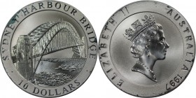 Weltmünzen und Medaillen, Australien / Australia. Sydney Harbour Bridge. 10 Dollars 1997. 20,77 g. 0.999 Silber. 0.67 OZ. KM 354. Polierte Platte