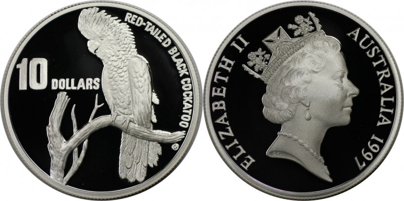 Weltmünzen und Medaillen, Australien / Australia. Kakadu. 10 Dollars 1997. 20,0 ...