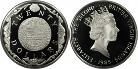 Weltmünzen und Medaillen, Britische Jungferninseln / British Virgin Islands. Versunkene Schiffs-Schätze. 20 Dollars 1985. 19,09 g. 0.925 Silber. 0.57 ...