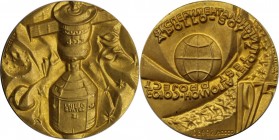 Medaillen und Jetons, Gedenkmedaillen. APOLLO-SOYUZ TEST PROJECT. Goldmedaille ND (1975), 1 OZ. Nr. 03492 von 10.000. Polierte Platte Matte